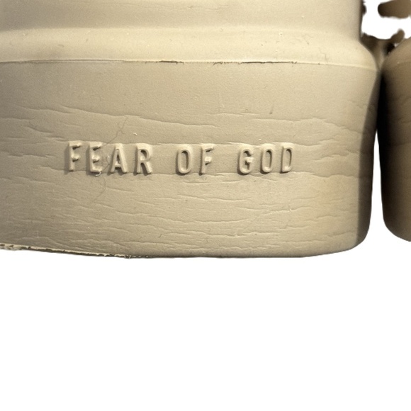 Fear Of God Taupe Beige Slip-On Clogs Made in Italy Size 44 EU 11 US - Picture 9 of 10